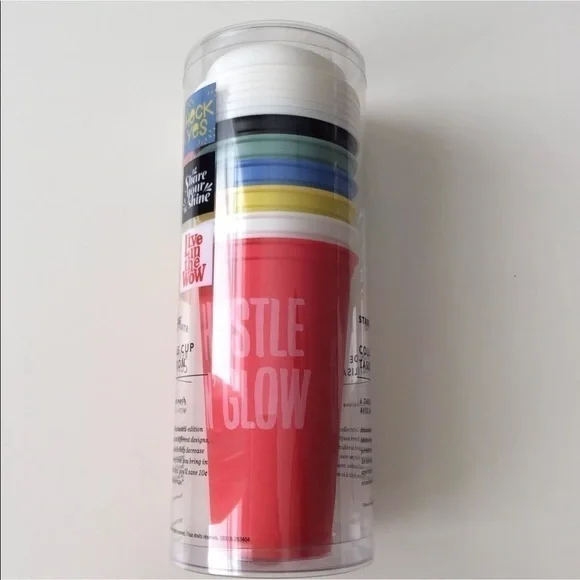 NEW Starbucks Christmas 2017 Reusable Cups & Lids Collection SET OF 6 Different - Picture 4 of 8